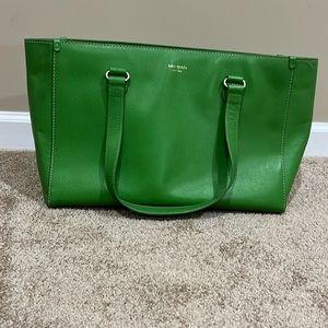 Kate Spade Green Leather Tote. Gently used